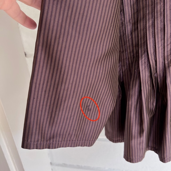 KRISTA LARSON  Silk Button Shirt w/ Pin Tucks & Interior Waist Tie -'AS IS' -O/S - Picture 14 of 15